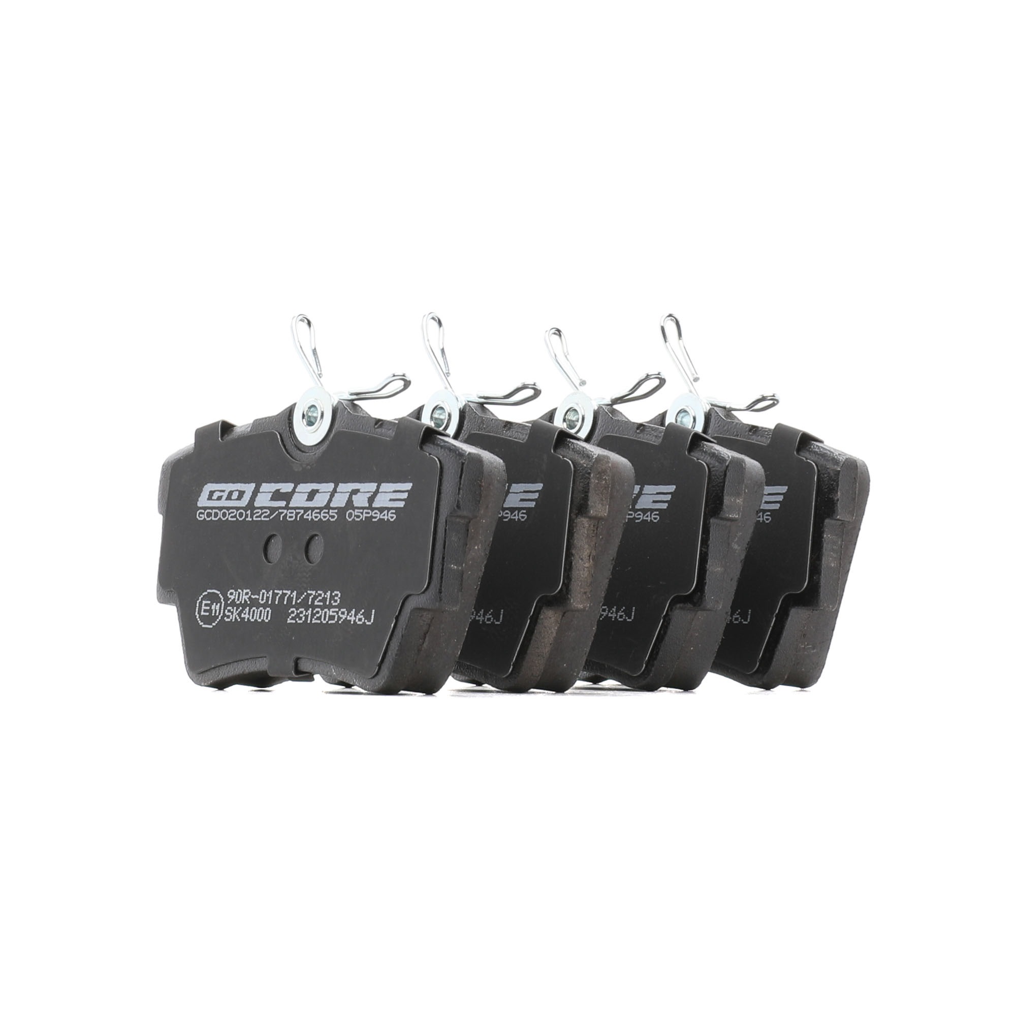 GCD020122 Brake pad set goCORE 7701050 918 VW