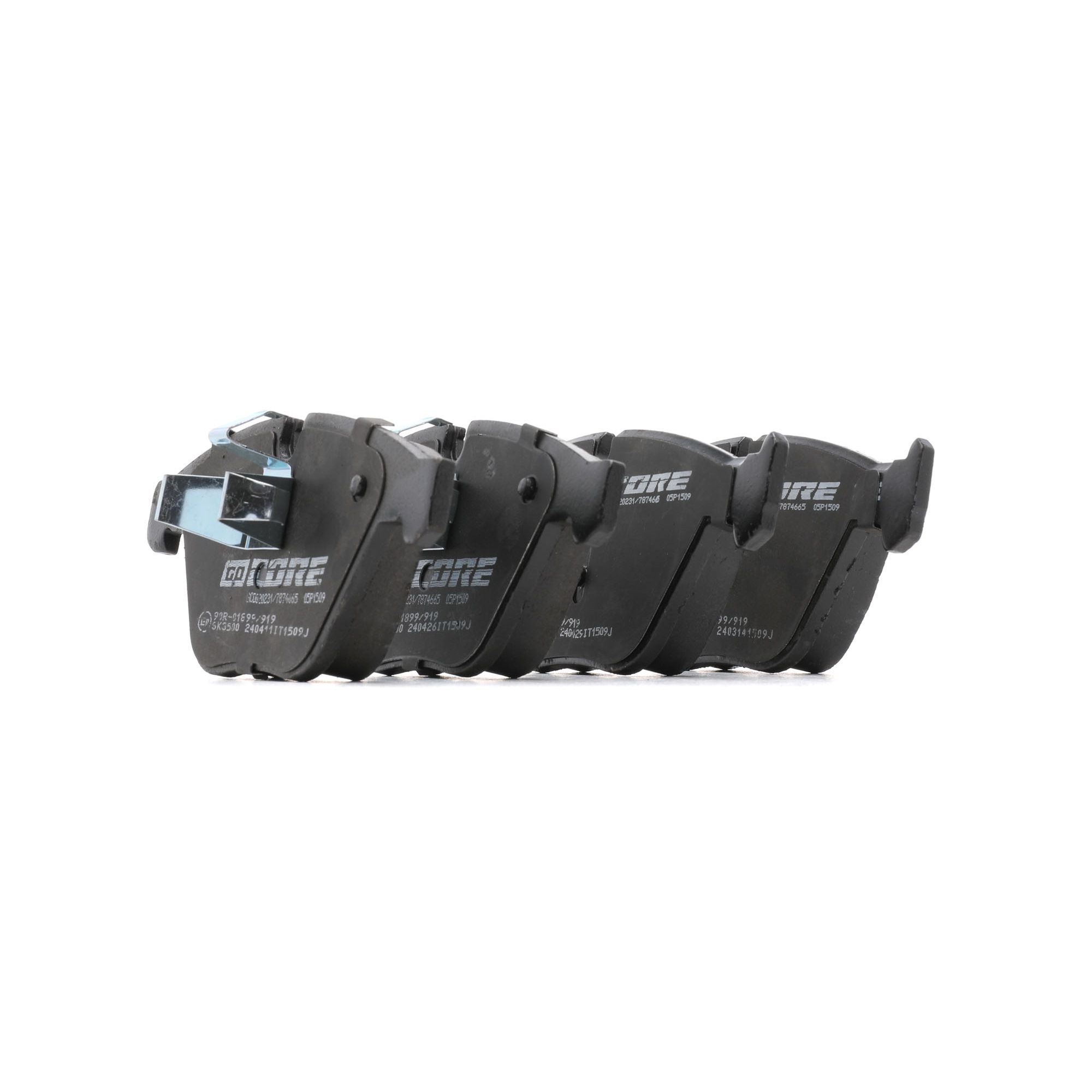 goCORE GCD020231 Plaquettes de frein Essieu avant, préparé pour l'indicateur d'usure, contact de signal d'usure exclu