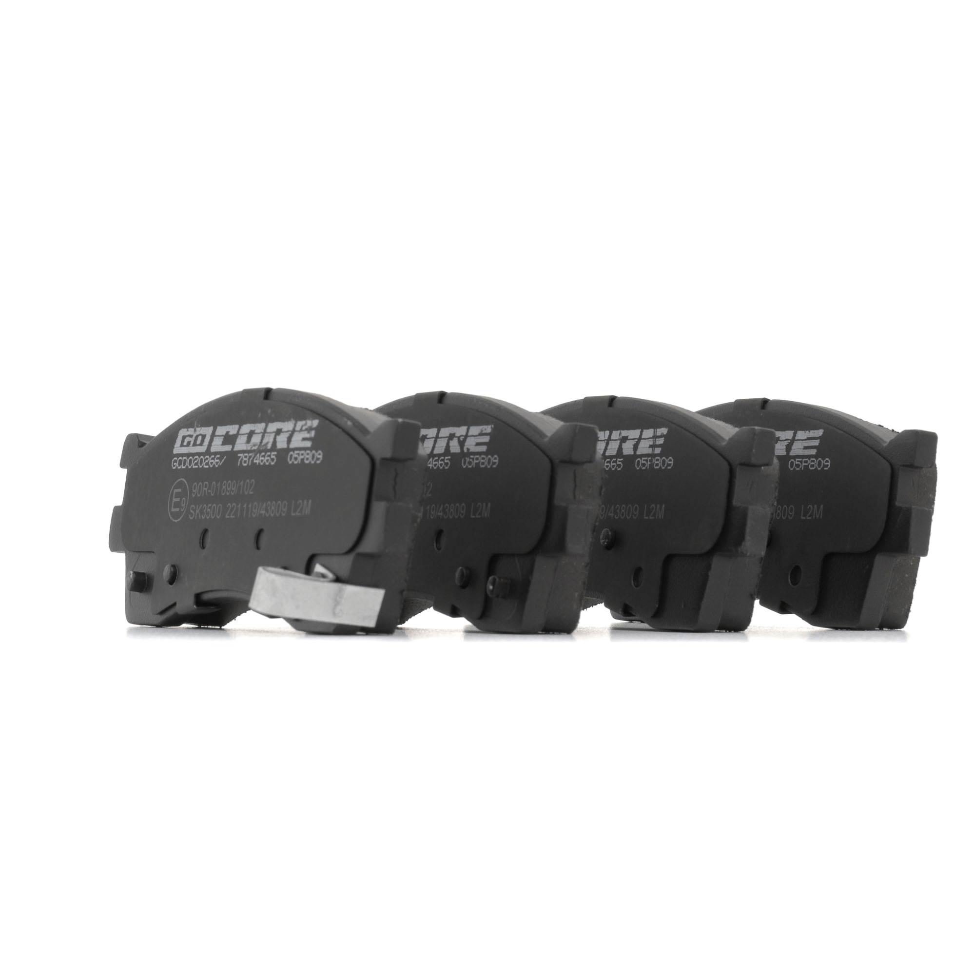 goCORE GCD020266 Plaquettes de frein Essieu avant, non préparé pour l'indicateur d'usure