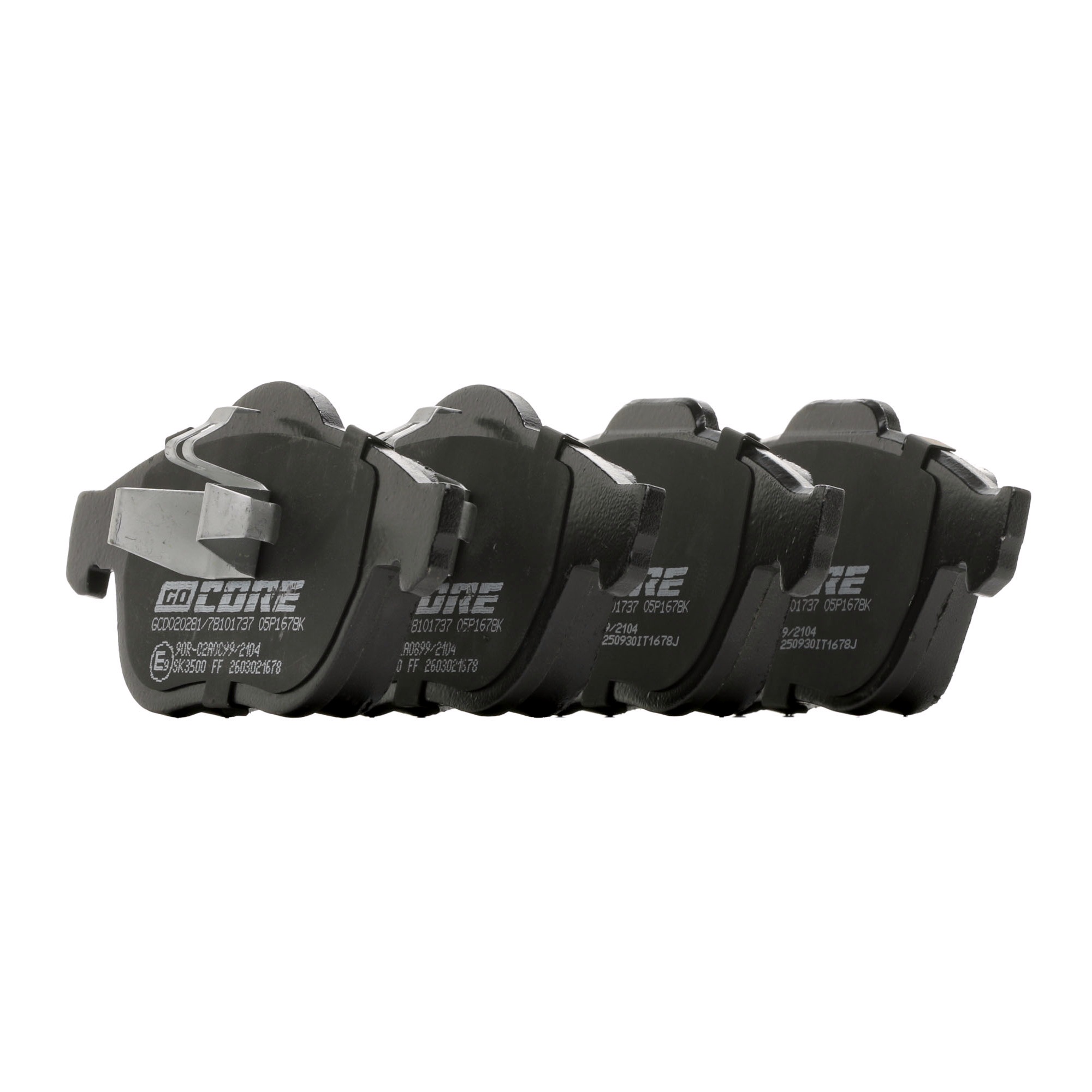 goCORE GCD020281 Комплект спирачно феродо, дискови спирачки евтини в онлайн магазин