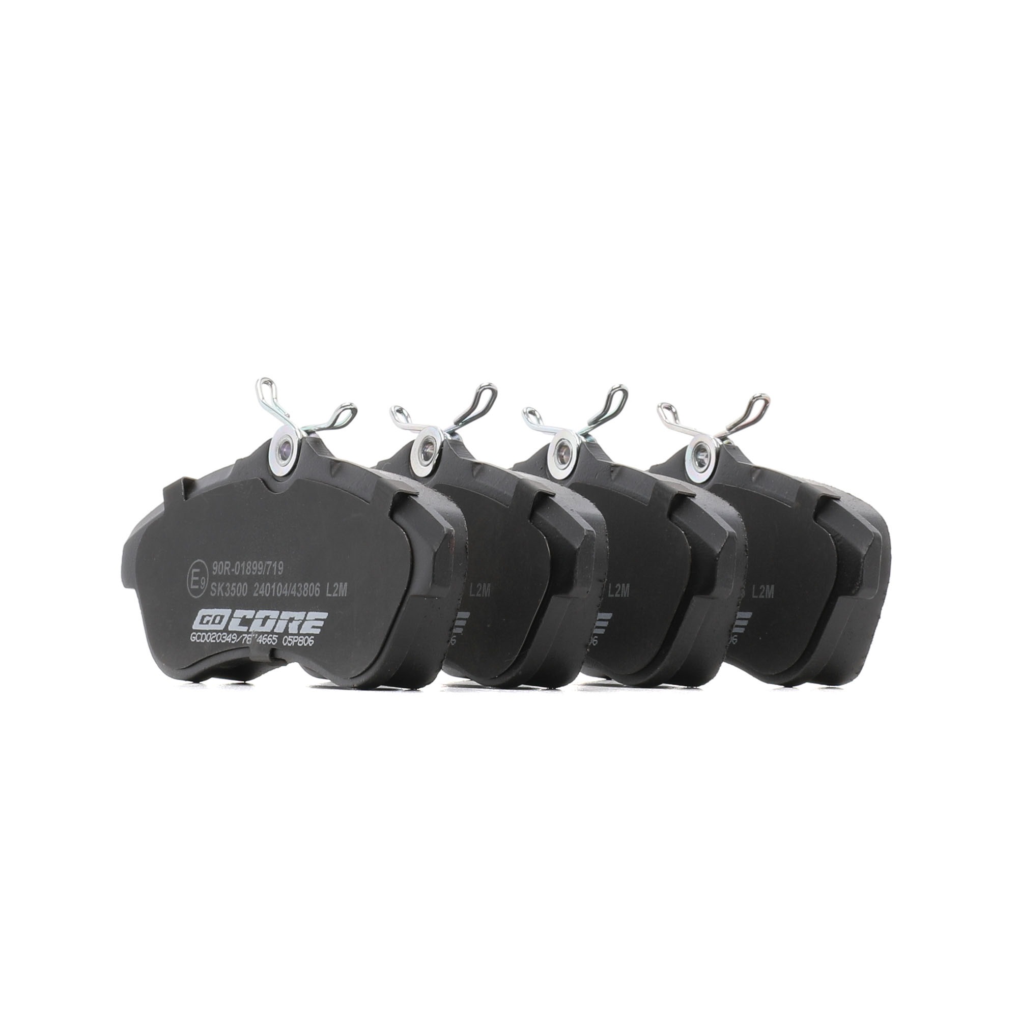 goCORE GCD020349 Bremsbeläge Vorderachse, exkl. Verschleißwarnkontakt