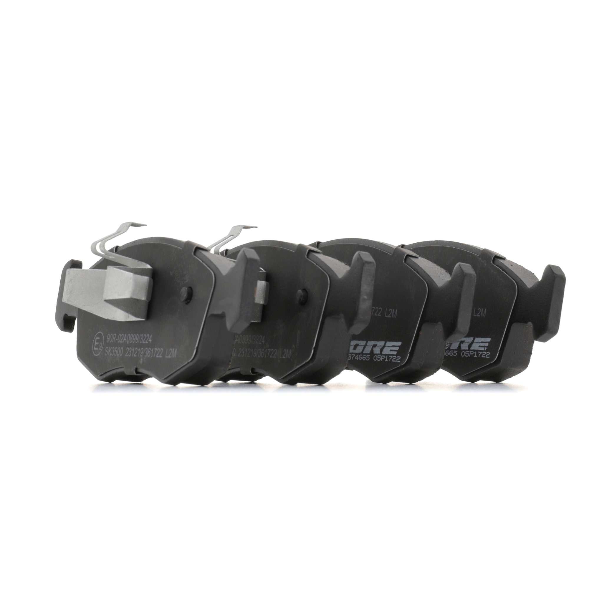goCORE GCD020410 Bremsbeläge Vorderachse, Low-Metallic, mit akustischer Verschleißwarnung