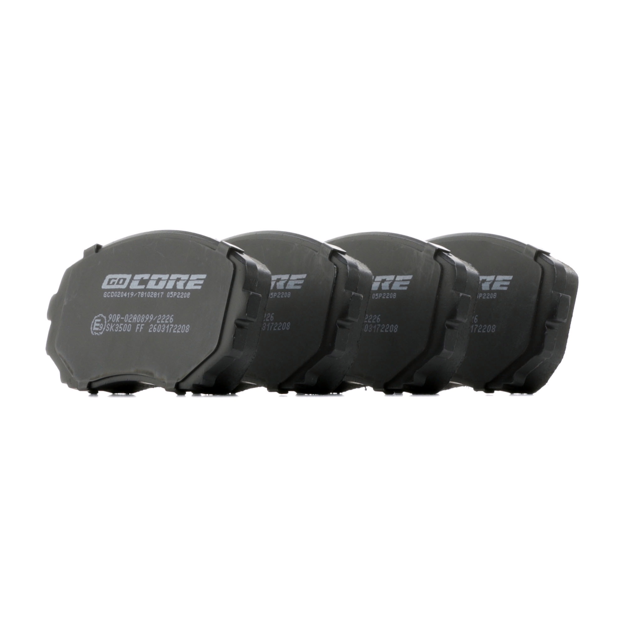 goCORE GCD020419 Sada brzdových destiček, kotoučová brzda levné v eshop