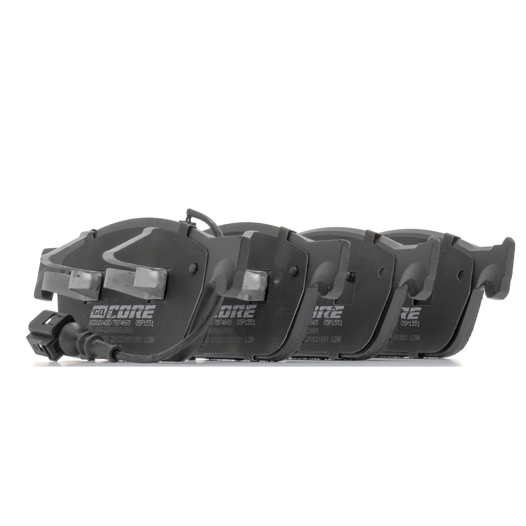 goCORE GCD020432 Bremsbeläge inkl. Verschleißwarnkontakt