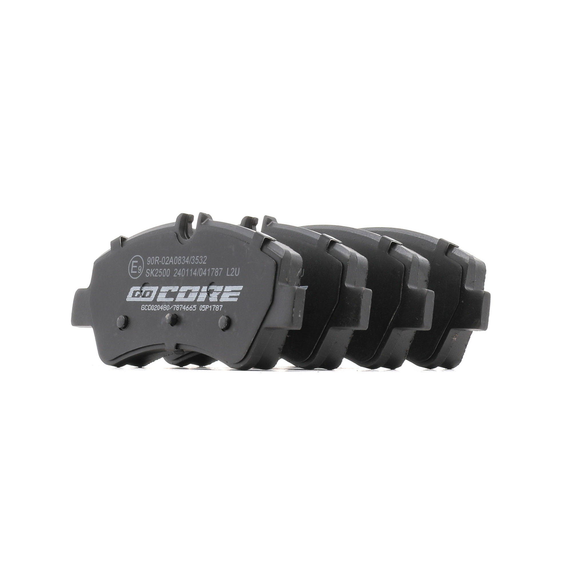 goCORE GCD020480 Bremsbeläge Hinterachse, für Verschleißwarnanzeige vorbereitet