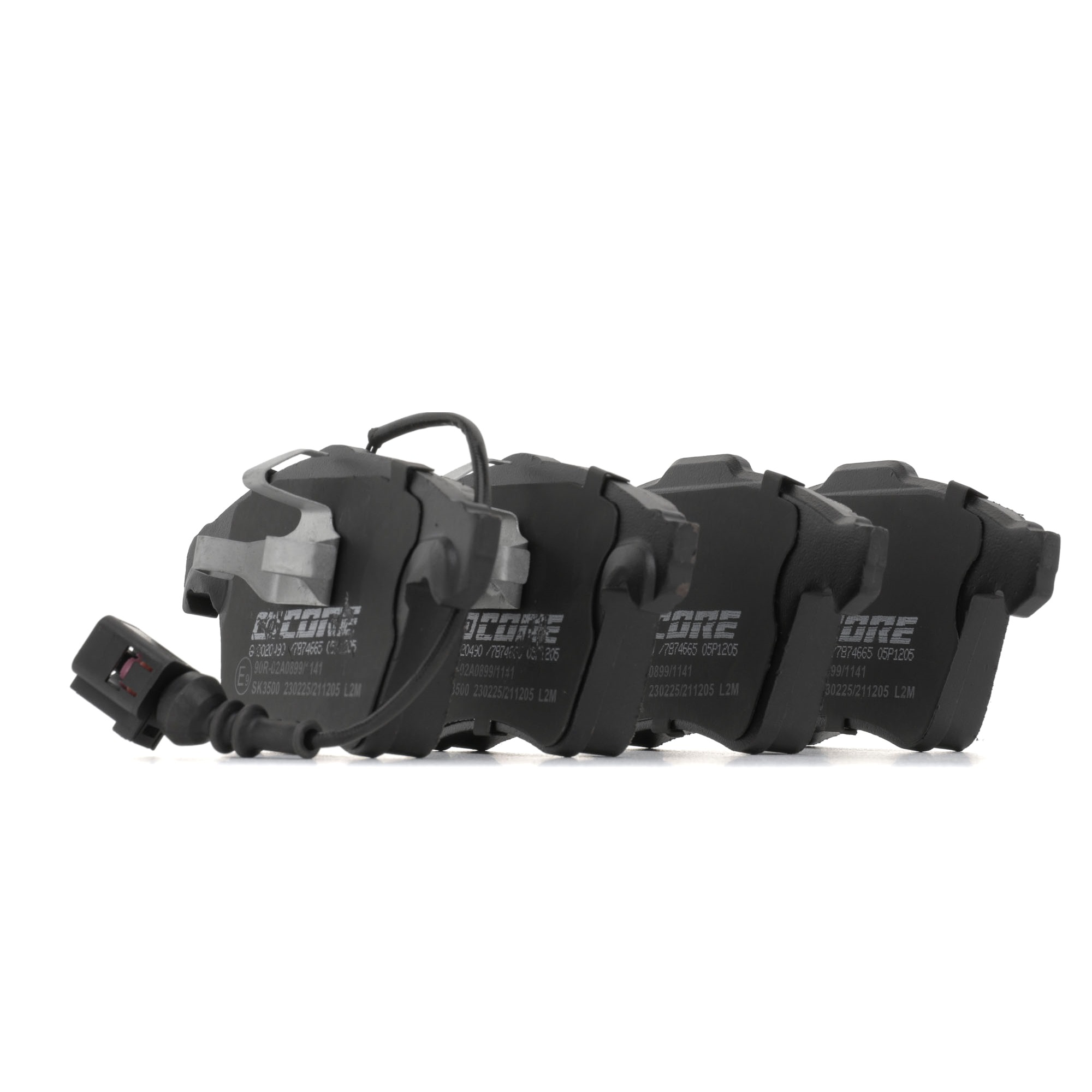 goCORE GCD020490 Plaquettes de frein Essieu avant, avec contact du palpeur d'usure intégré