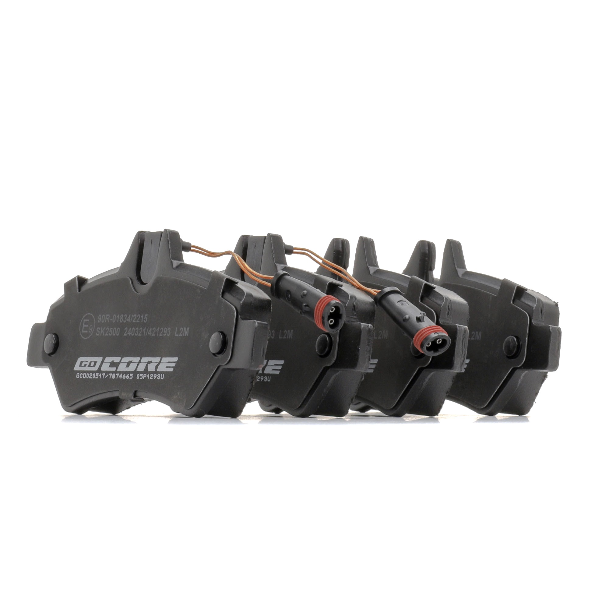 goCORE GCD020517 Brake pad set incl. wear warning contact