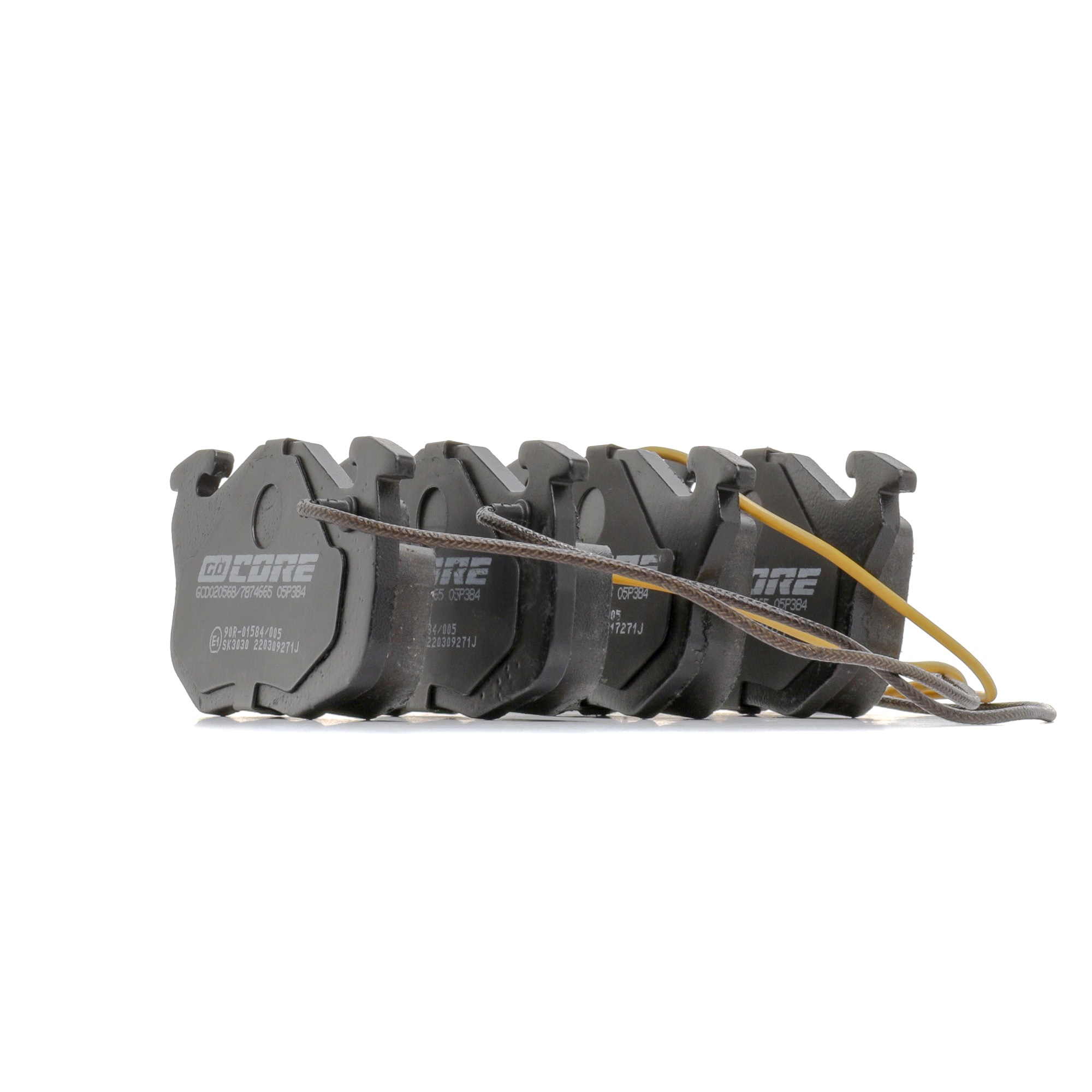 goCORE GCD020568 Plaquettes de frein Essieu avant, contact de signal d'usure inclus