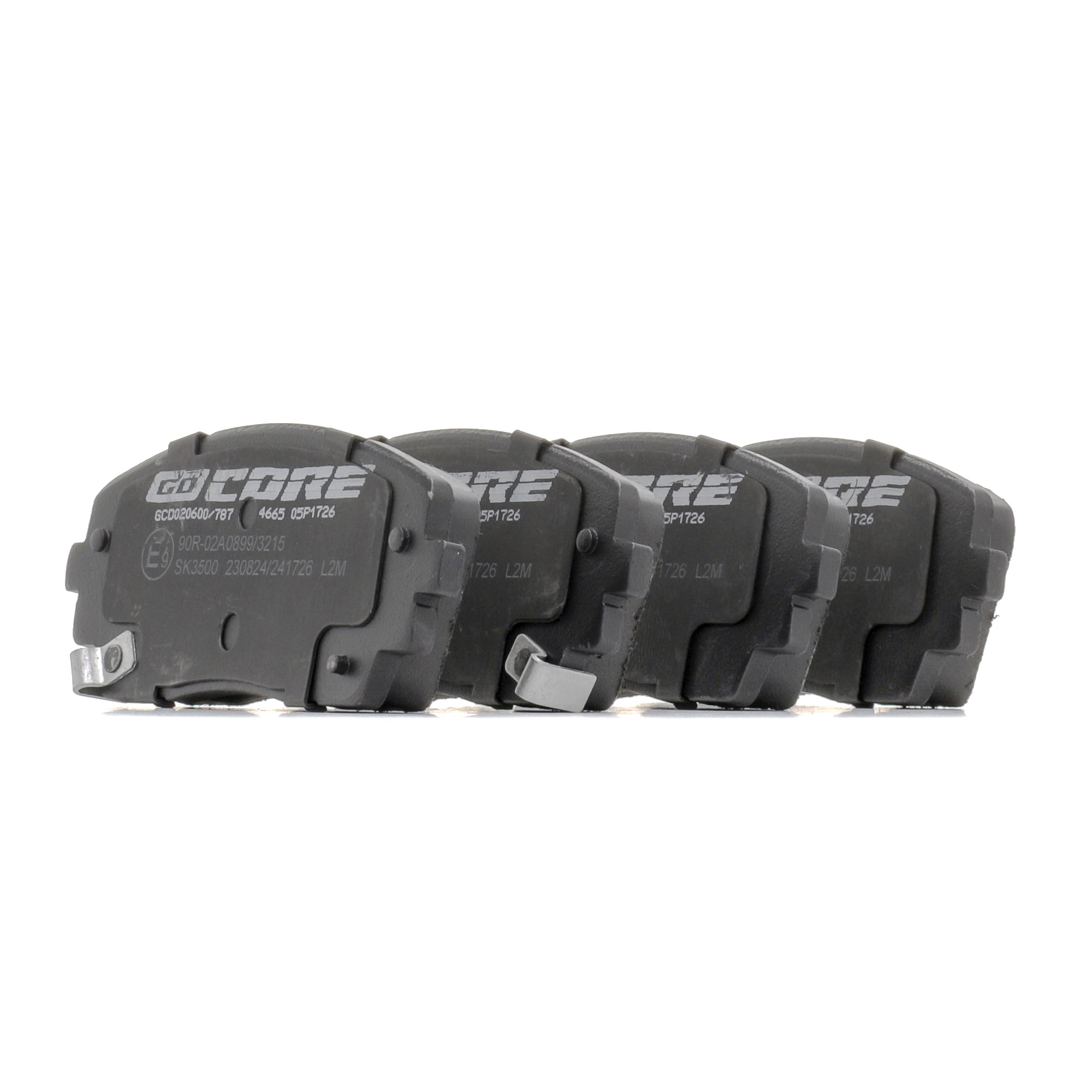 goCORE GCD020600 Plaquettes de frein avec indicateur d'usure