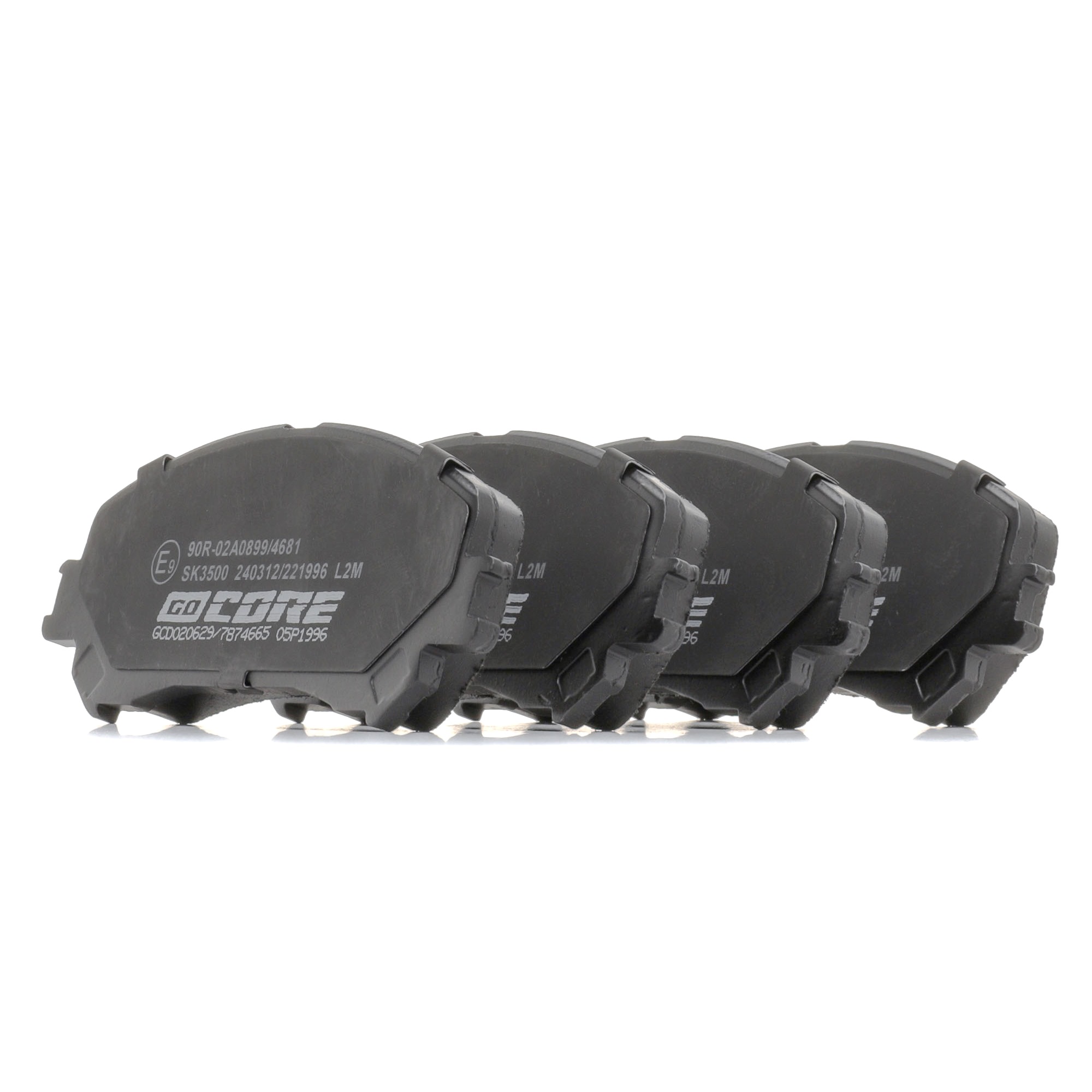 goCORE GCD020629 Plaquettes de frein sans palpeur d'usure intégré