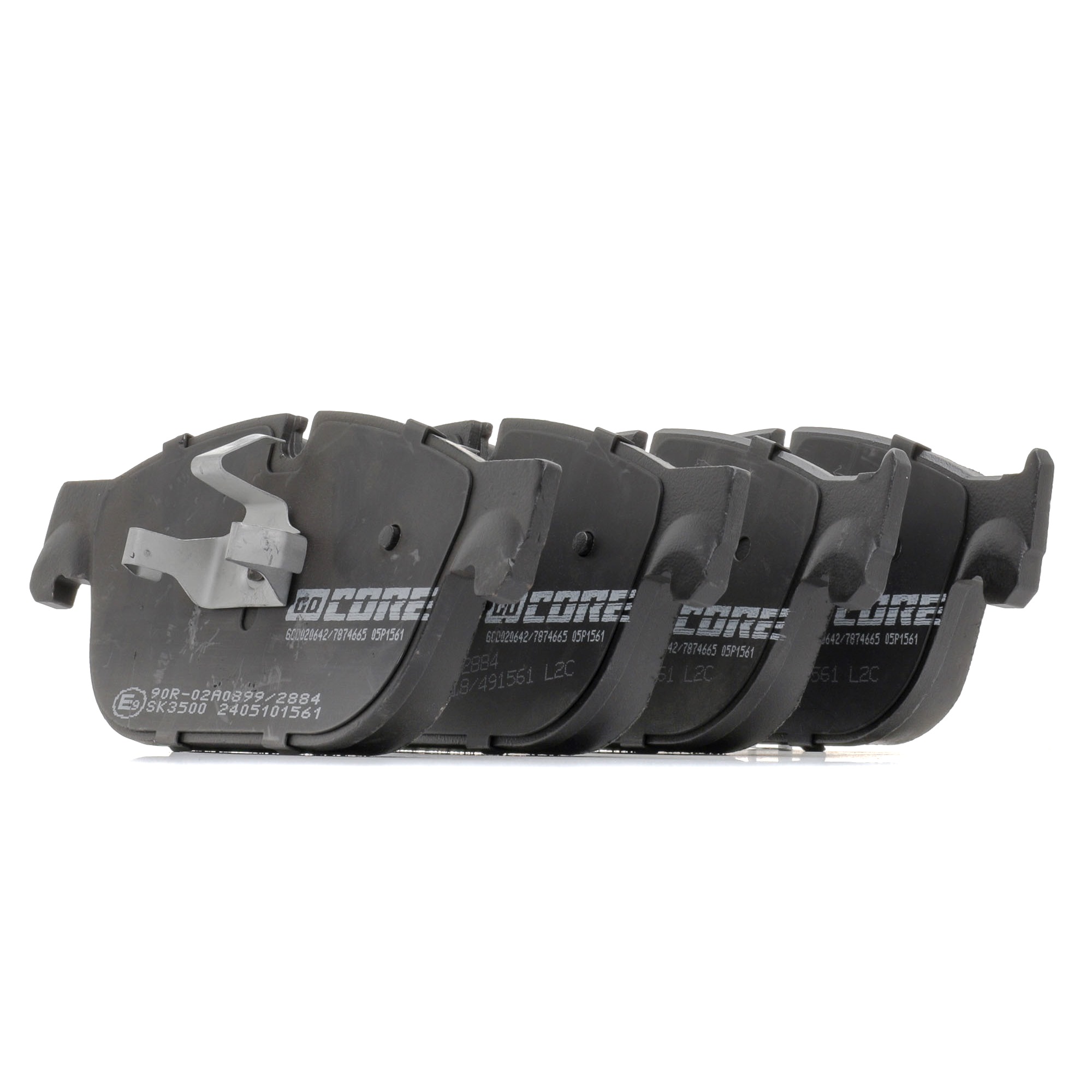 goCORE GCD020642 Brake pad set prepared for wear warning indicator