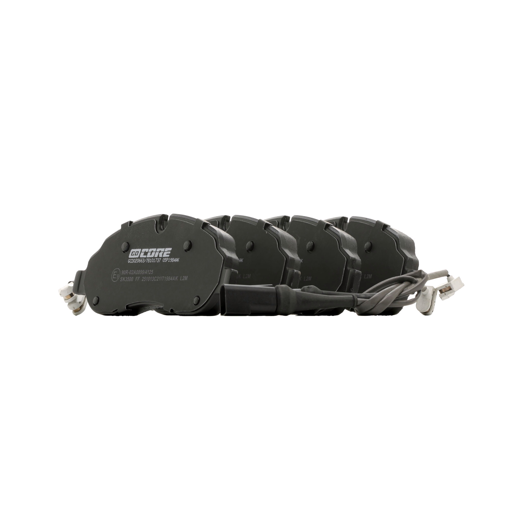 goCORE GCD020663 Brake pad set incl. wear warning contact