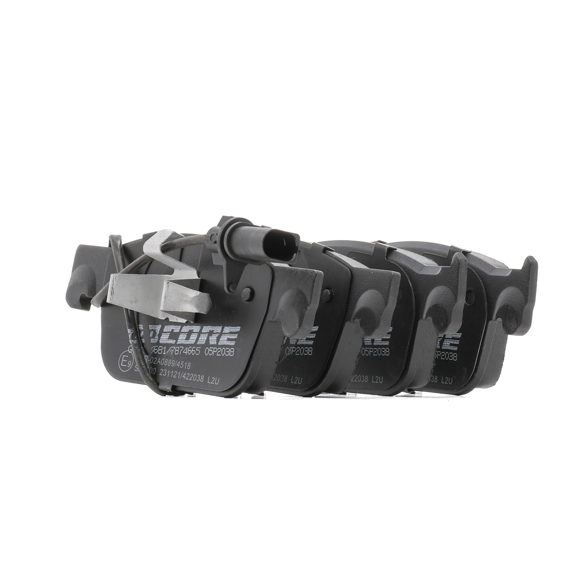 goCORE GCD020681 Brake pad set incl. wear warning contact