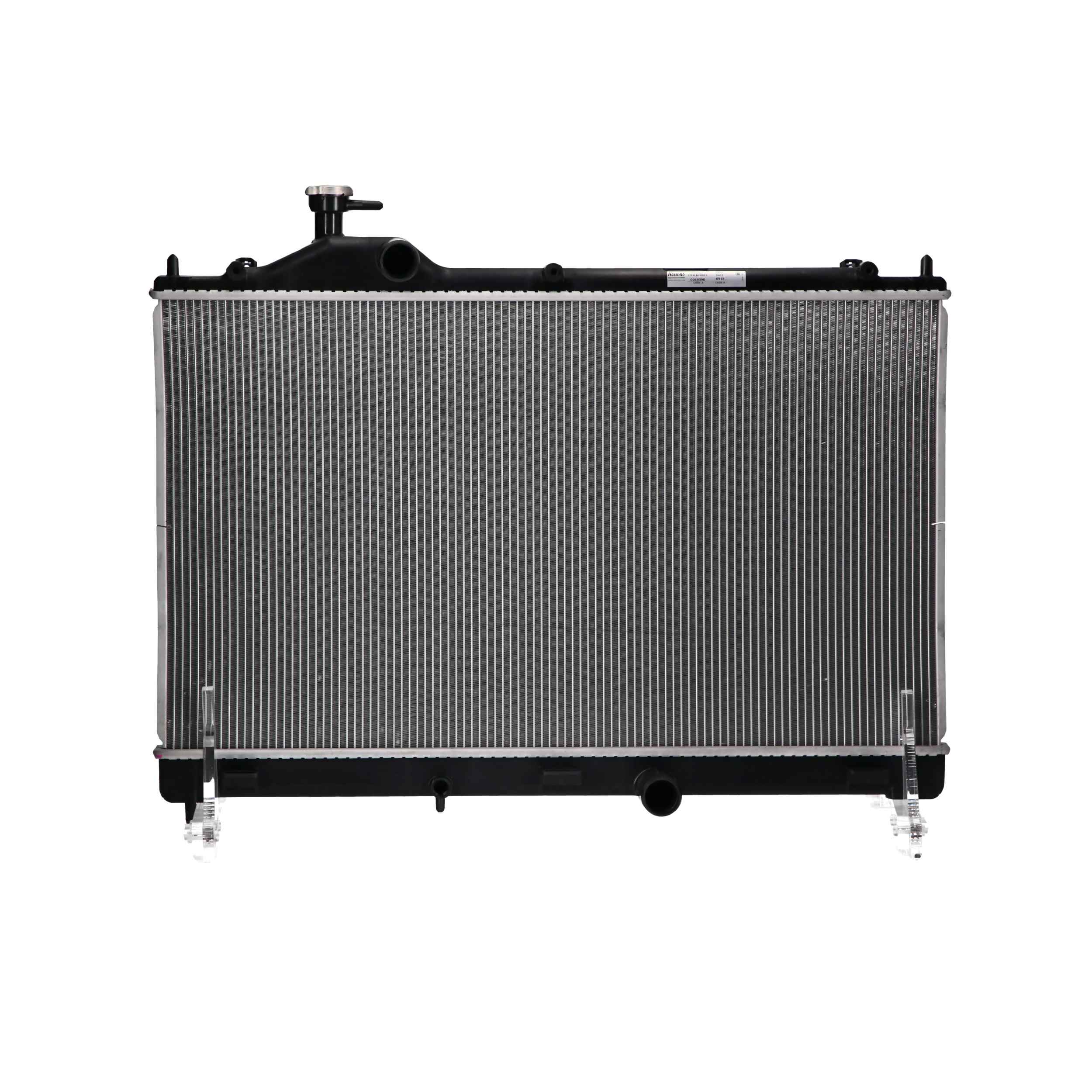 NISSENS 607027 Engine radiator Aluminium, 400 x 691 x 16 mm, without gasket/seal, without cap, without expansion tank, Brazed cooling fins