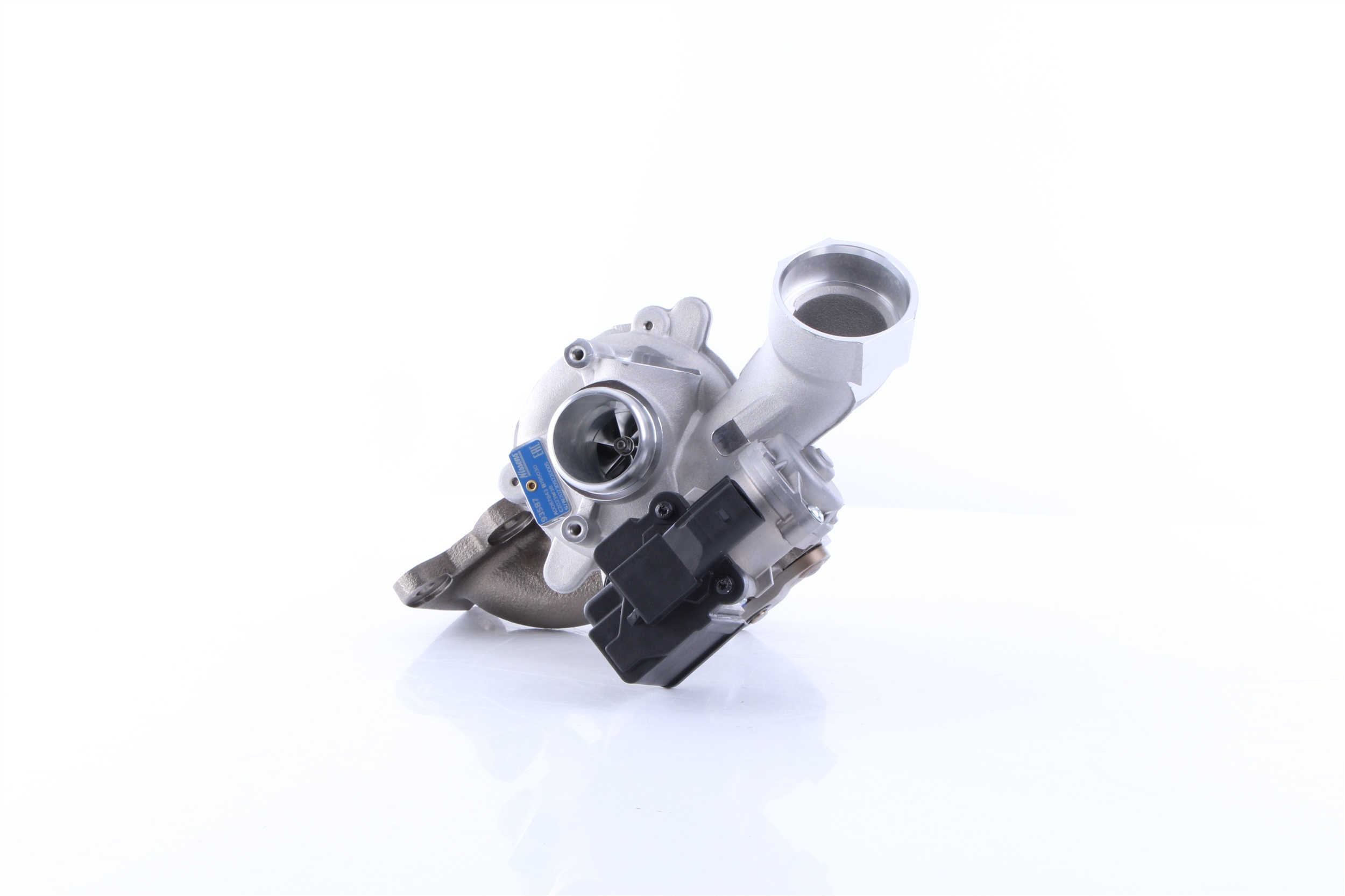 NISSENS 93587 Turbocharger Uitlaatgasturbo, oliegekoeld, Watergekoeld, Electrisch, Met pakkingen, Zonder uitlaatbocht