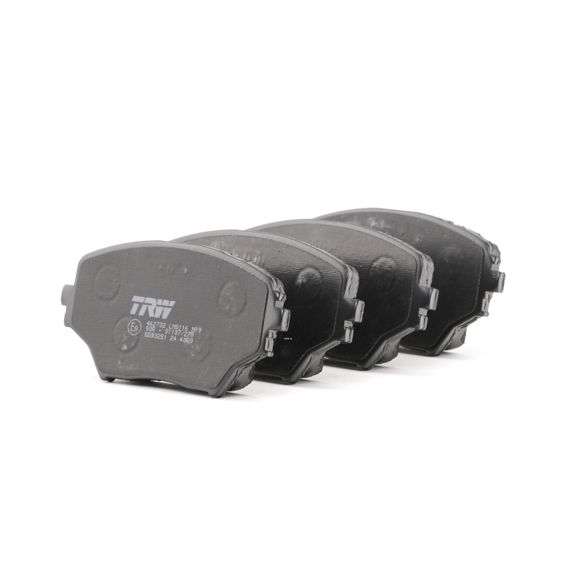 TRW COTEC GDB3251 Brake pad set not prepared for wear indicator