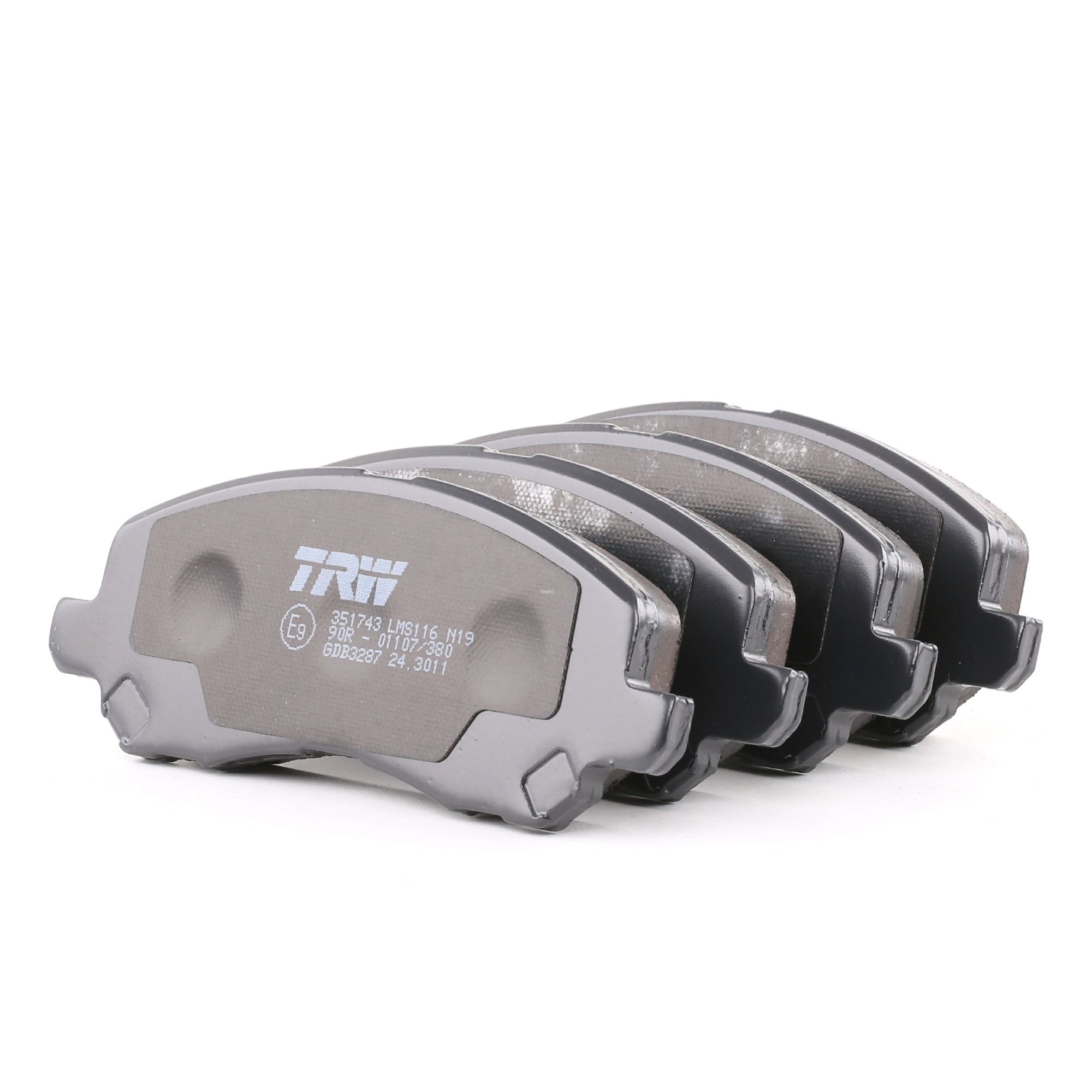 23584 TRW COTEC with acoustic wear warning, with accessories Height: 55,0mm, Width: 144,8mm, Thickness: 16,0mm Brake pads GDB3287 buy