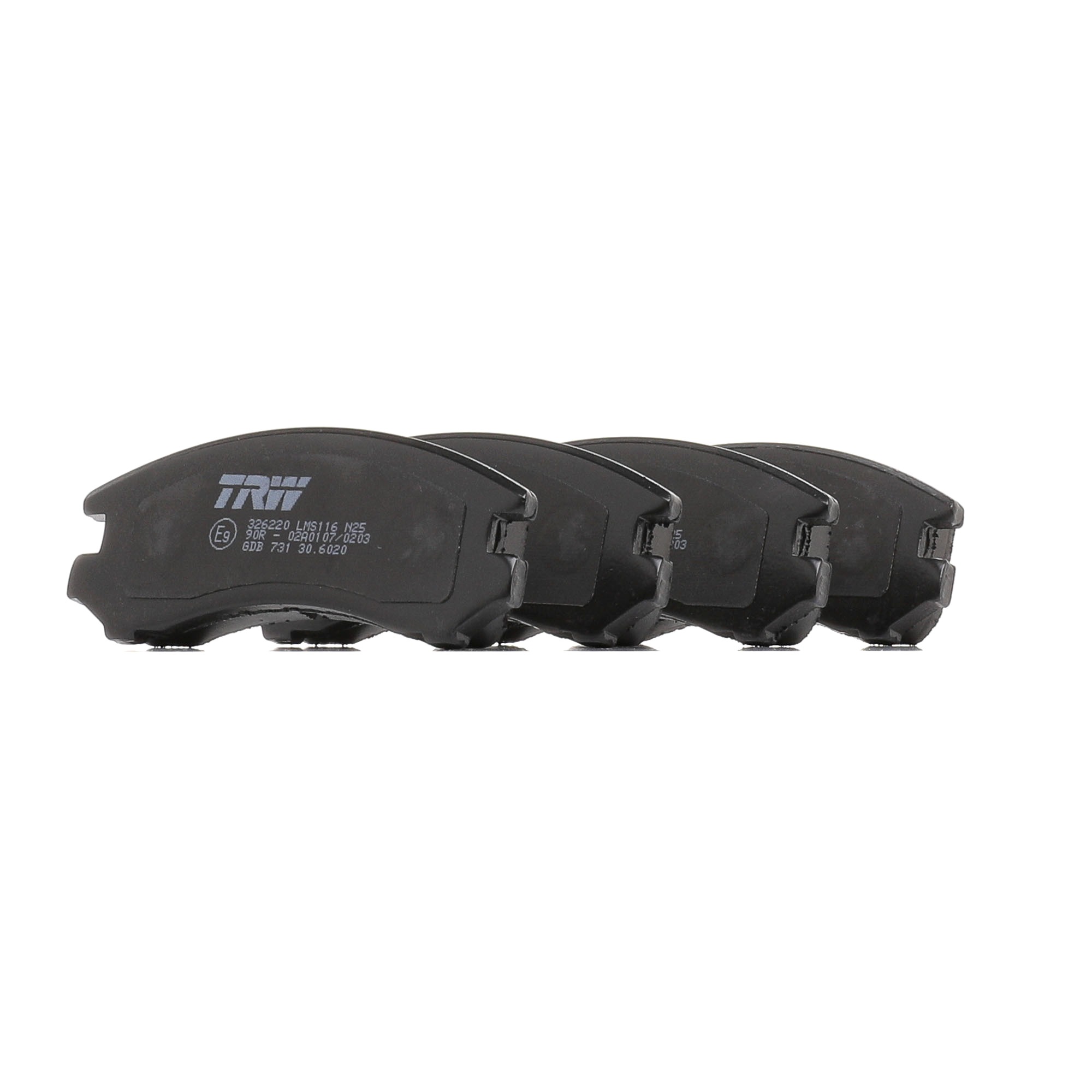 TRW 21344 not prepared for wear warning indicator Brake pad set Height: 47,5mm, Width: 115mm, Thickness: 16mm GDB731 cheap