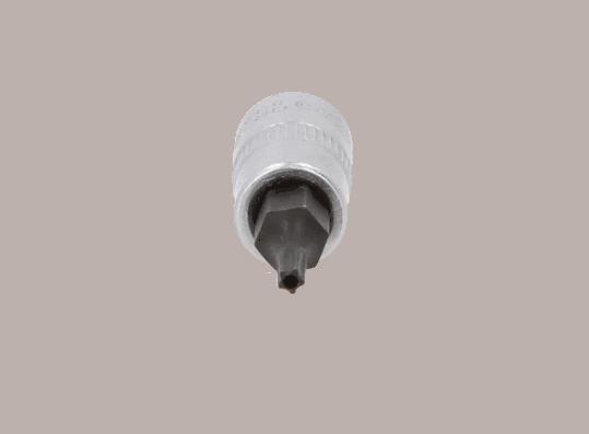 911.3172 KS TOOLS DIN 3120, ISO 1174, ISO1174, IPR10, Chrom-Vanadium-Stahl, Torx, mit Stirnlochbohrung, gerändelt Steckschlüsseleinsatz 911.3172