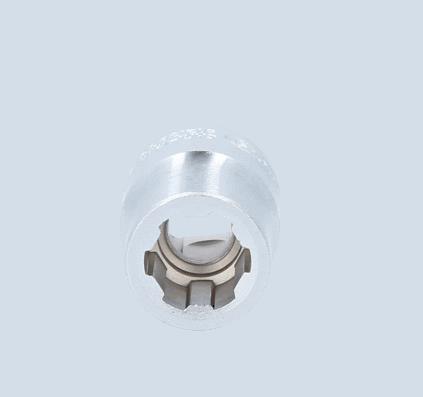 KS TOOLS DIN 3120, ISO 1174, 12, Kromi-vanadium-teräs, Kuusikulma Hylsyavain 913.3936