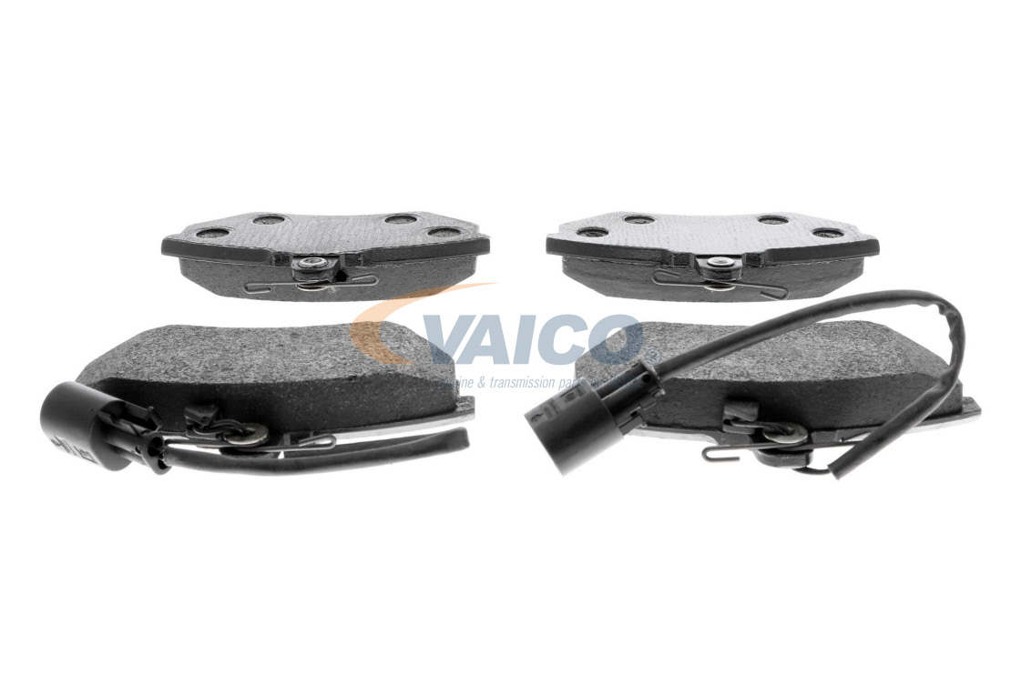 VAICO V10-8121 Brake pad set Q+, original equipment manufacturer quality, Front Axle, incl. wear warning contact