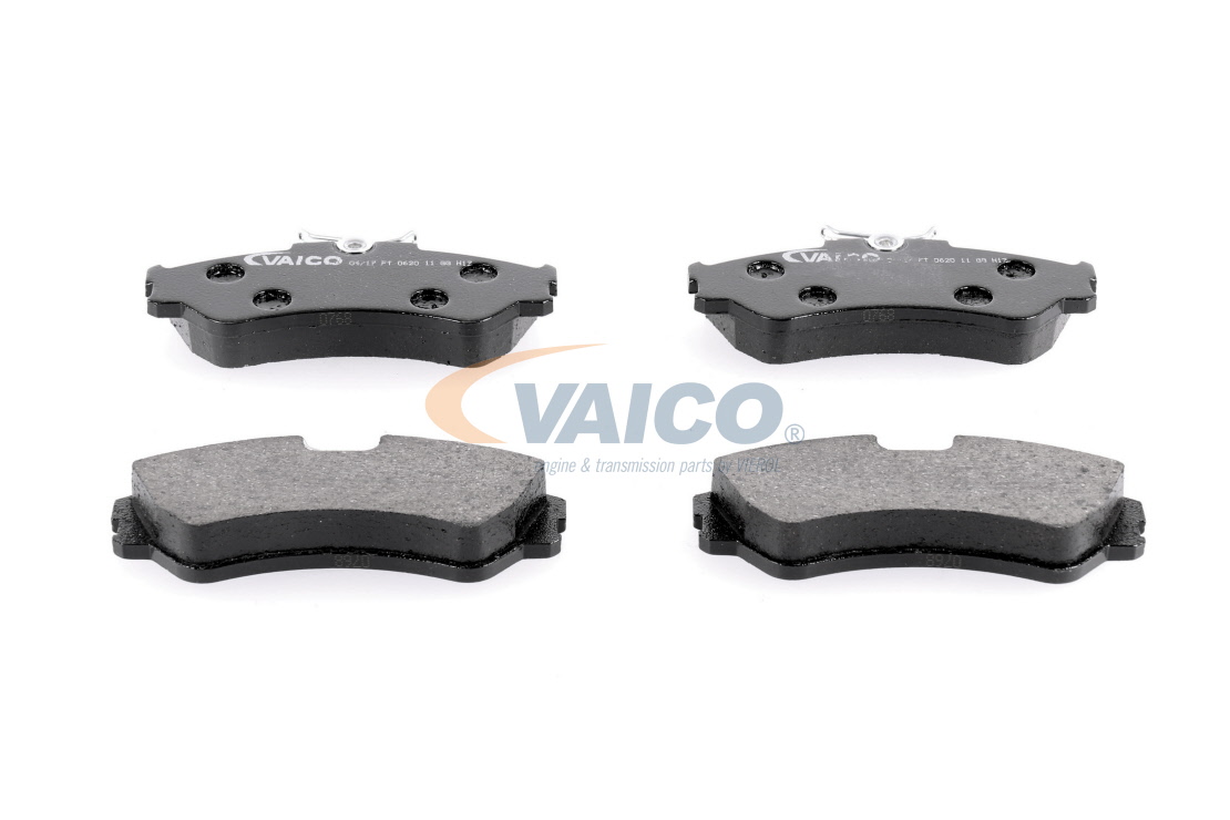 VAICO V10-8126 Brake pad set Q+, original equipment manufacturer quality, Front Axle, excl. wear warning contact