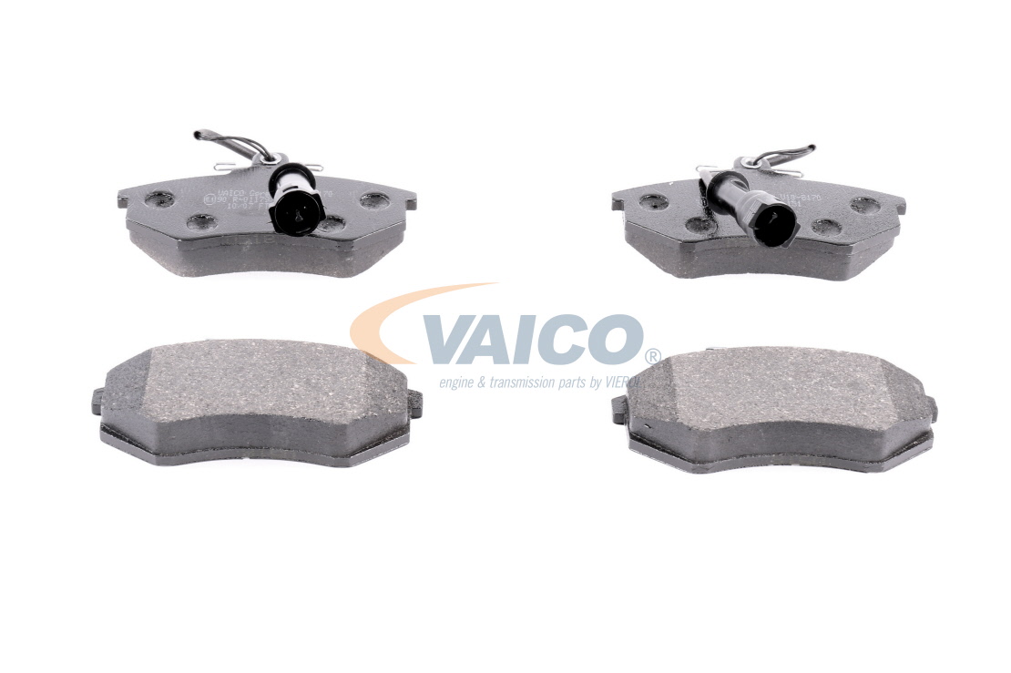 VAICO Q+, original equipment manufacturer quality, Front Axle, incl. wear warning contact Brake pads V10-8170 buy