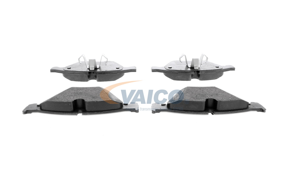 VAICO V20-0916 Brake pad set Q+, original equipment manufacturer quality, Front Axle, prepared for wear indicator, excl. wear warning contact