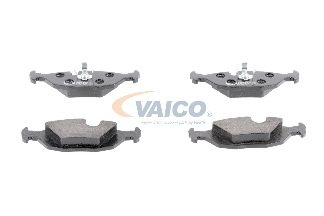 VAICO V20-8106 Brake pad set Q+, original equipment manufacturer quality, Rear Axle, prepared for wear indicator, excl. wear warning contact