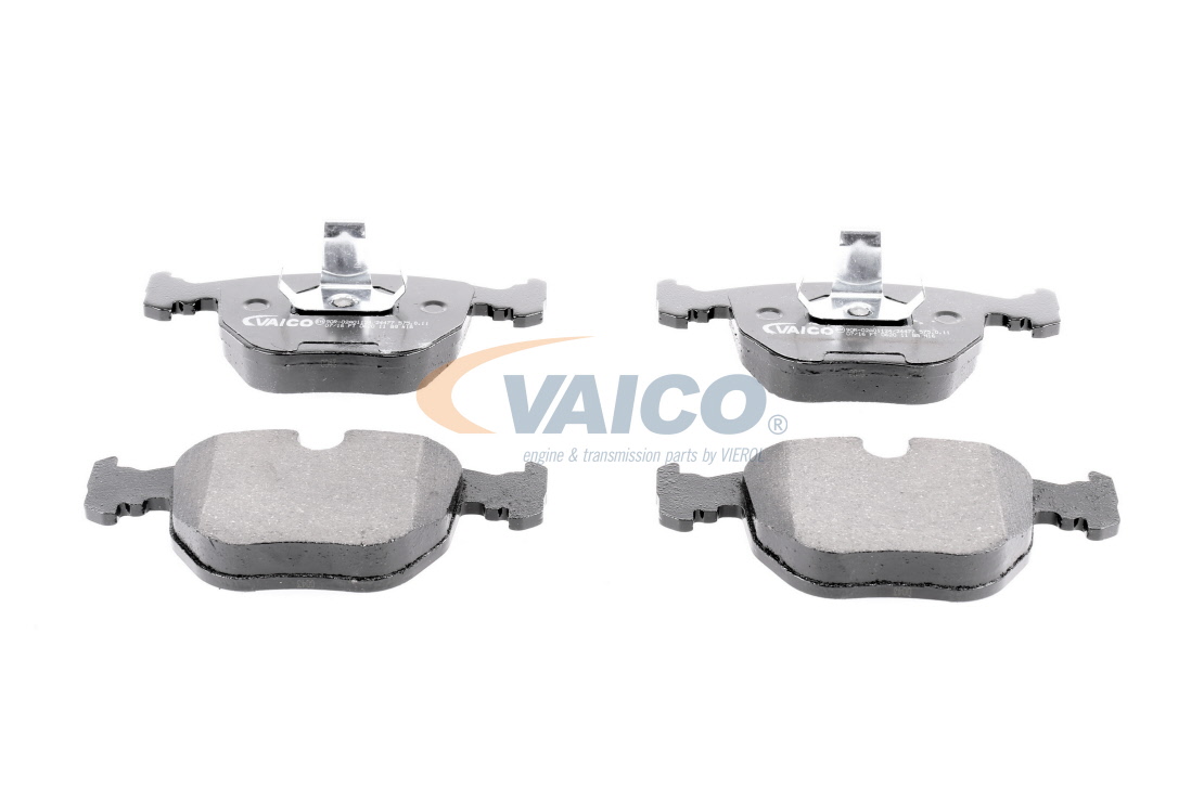 VAICO V20-8114 Brake pad set Q+, original equipment manufacturer quality, Front Axle, prepared for wear indicator, excl. wear warning contact