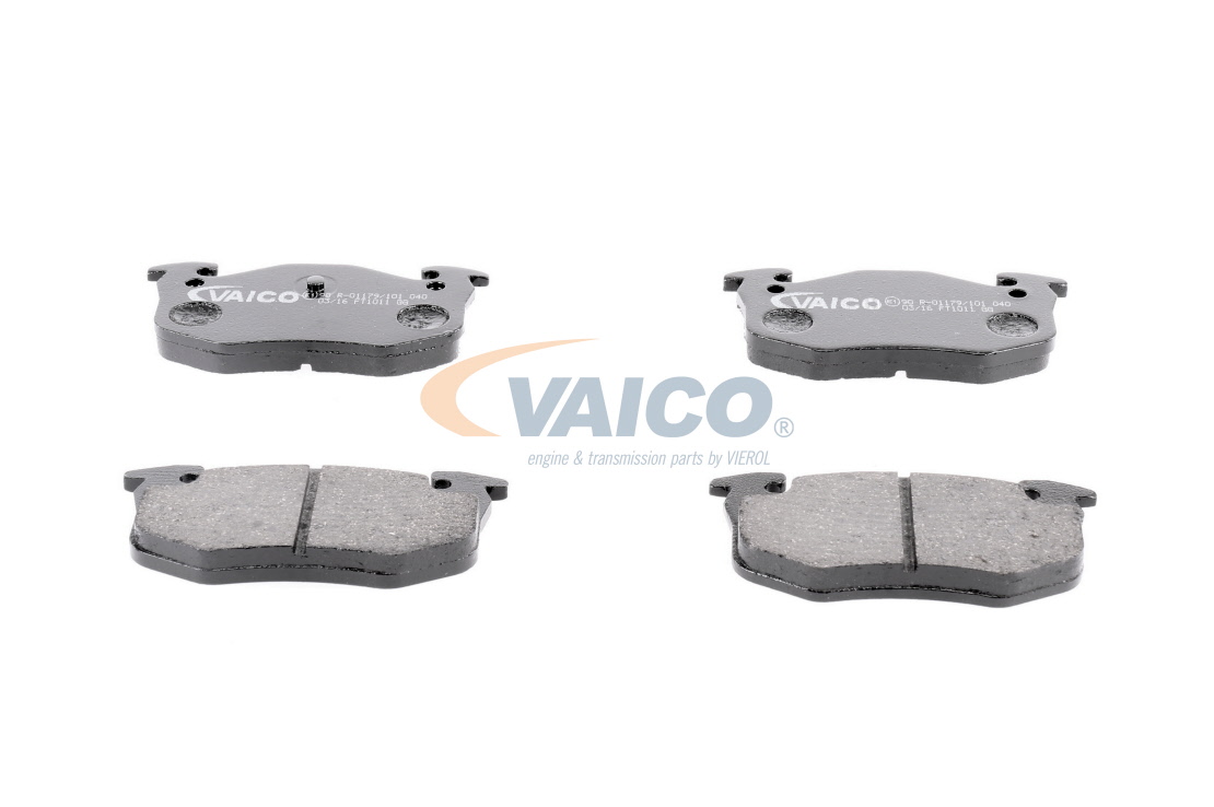 VAICO V22-0001 Brake pad set Q+, original equipment manufacturer quality, Rear Axle, excl. wear warning contact