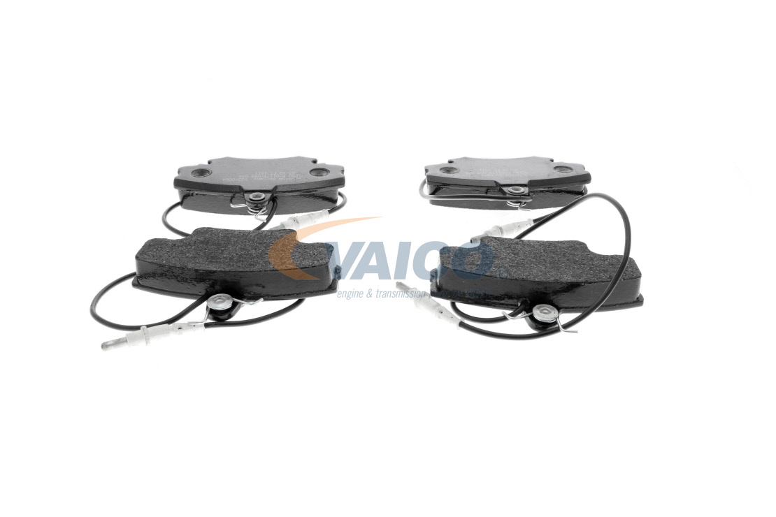 WVA 21460 VAICO Q+, original equipment manufacturer quality, přední osa, včetně uzavíracího výstražného kontaktu Výška: 63,5mm, Šířka: 100,0mm, Tloušťka/síla: 18mm Sada brzdových destiček, kotoučová brzda V22-0064 kupte si levně