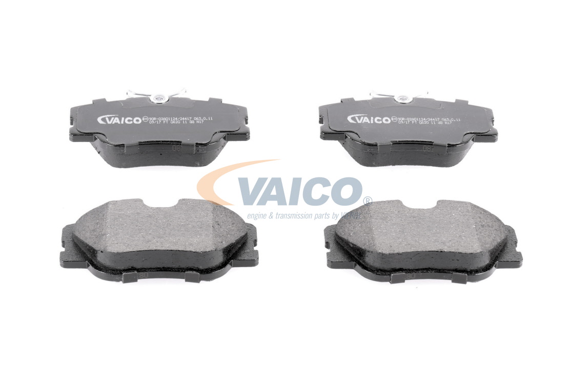 WVA 20941 VAICO Q+, original equipment manufacturer quality, Front Axle, prepared for wear indicator, excl. wear warning contact, with brake caliper screws, with spring Height: 59,6mm, Width: 110,0mm, Thickness: 19,3mm Brake pads V30-8104 buy