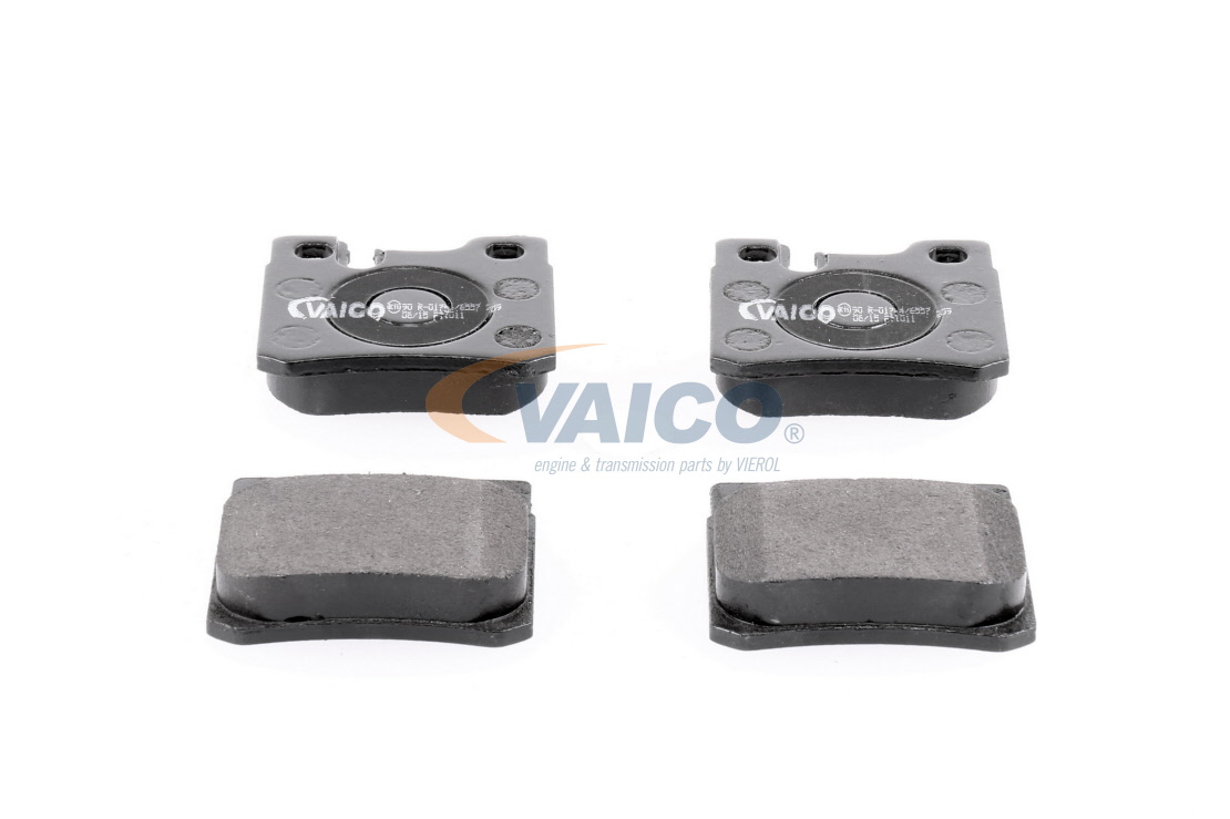 WVA 21197 VAICO Q+, original equipment manufacturer quality, Rear Axle, prepared for wear indicator, excl. wear warning contact, with anti-squeak plate Height: 58,6mm, Width: 61,8mm, Thickness: 15mm Brake pads V30-8120 buy