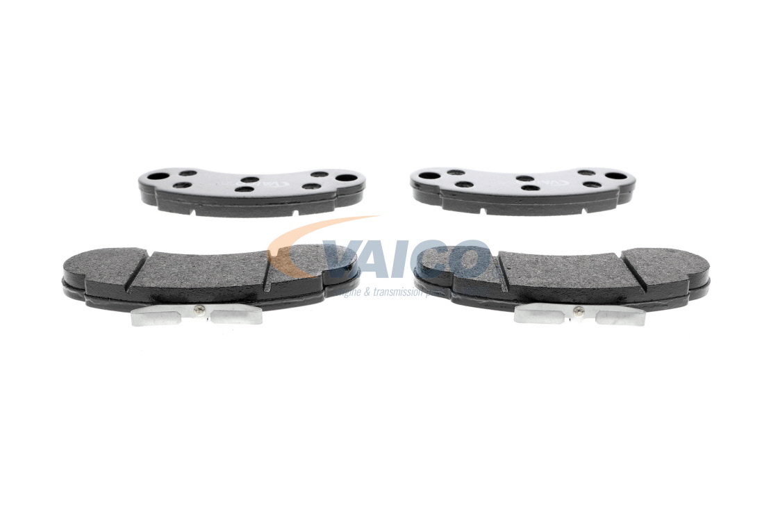 WVA 20932, 20934 VAICO Q+, original equipment manufacturer quality, Front Axle, excl. wear warning contact, not prepared for wear indicator Height 1: 68,1mm, Height 2: 73,5mm, Height: 59mm, Width 1: 119,2mm, Width 2 [mm]: 119,2mm, Width: 145,5mm, Thickness: 14mm Brake pads V30-8136 buy