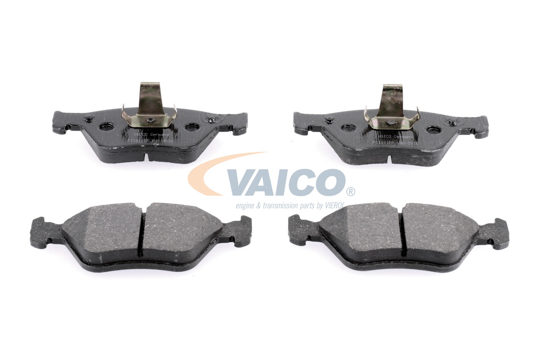 VAICO V40-8016 Brake pad set Q+, original equipment manufacturer quality, Front Axle, excl. wear warning contact