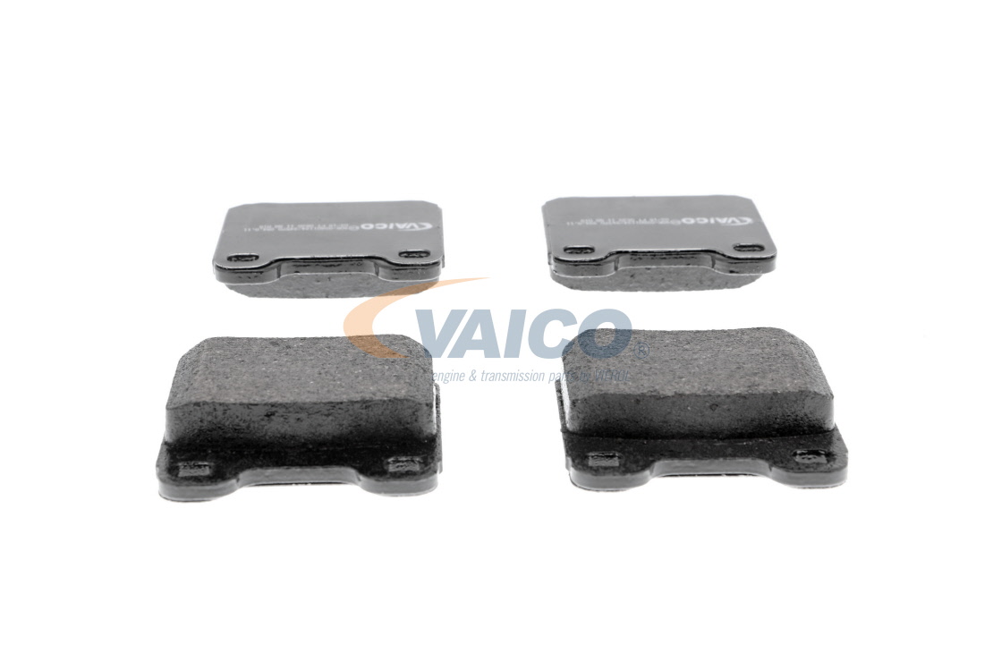 VAICO V40-8019 Brake pad set Q+, original equipment manufacturer quality, Rear Axle, not prepared for wear indicator