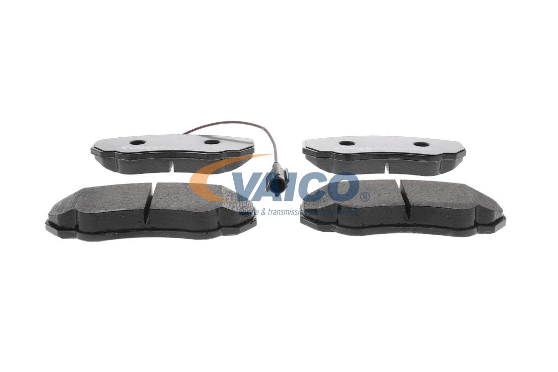 WVA 23917 VAICO Bremsbelagsatz V42-4112 Q+, Erstausrüsterqualität, Vorderachse, inkl. Verschleißwarnkontakt Höhe: 66mm, Breite: 140,6mm, Dicke/Stärke: 19,3mm
