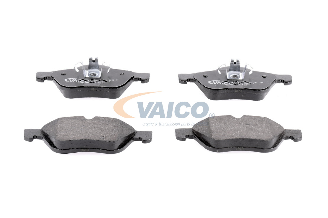 WVA 23215 VAICO Q+, calidad de primer equipo, Eje delantero, excl. contacto de avisador de desgaste, no preparado para indicador de desgaste Altura 1: 68,9mm, altura 2: 66,8mm, Altura: 68,8mm, Ancho 1: 155,1mm, Ancho 2: 156,3mm, Ancho: 156,3mm, Espesor: 18,3mm Pastillas de freno V46-0134 comprar online