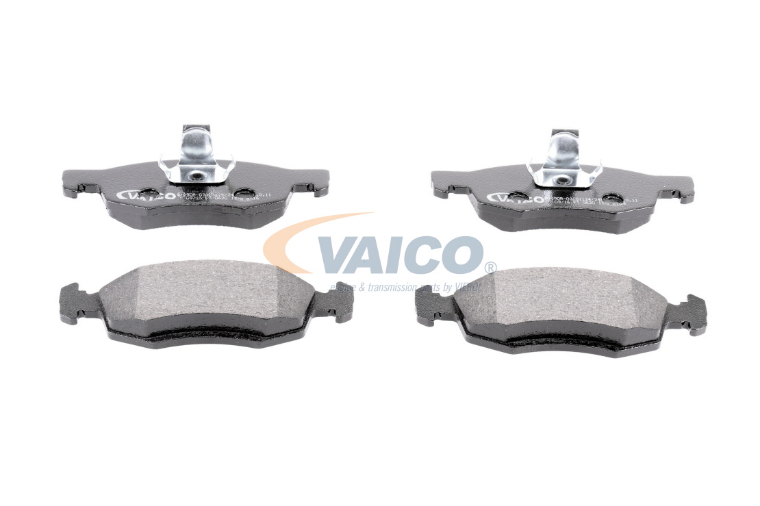 VAICO V46-4102 Brake pad set Q+, original equipment manufacturer quality, Front Axle, not prepared for wear indicator
