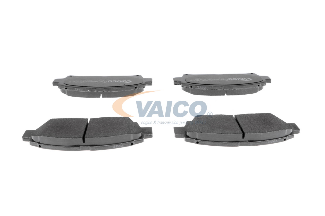 VAICO Q+, Première Monte, Essieu avant, avec indicateur d'usure Hauteur 1: 56,5mm, Hauteur: 55,5mm, Largeur 1: 141mm, Largeur: 141,0mm, Épaisseur 1: 15,5mm, Épaisseur: 16mm Jeu de plaquettes de frein V70-0052 acheter en ligne