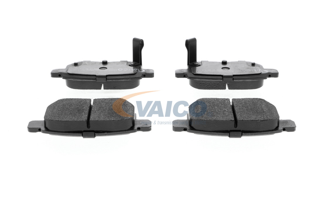 VAICO Q+, original equipment manufacturer quality, Rear Axle, with acoustic wear warning Height: 42,4mm, Width: 98,6mm, Thickness: 15,5mm Brake pads V70-0085 buy