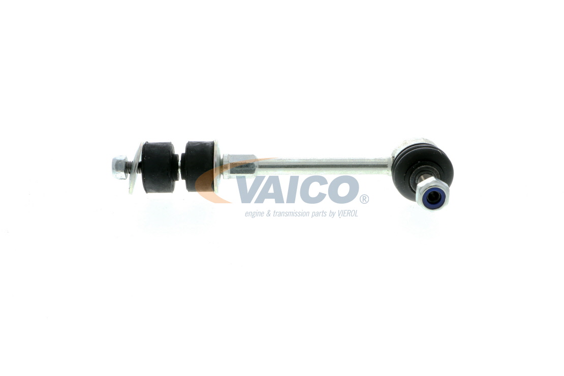 VAICO V95-0131 Anti-roll bar link Rear Axle, 180mm, M10x1,5, M8x1,25 , EXPERT KITS +, with accessories, with rubber mount