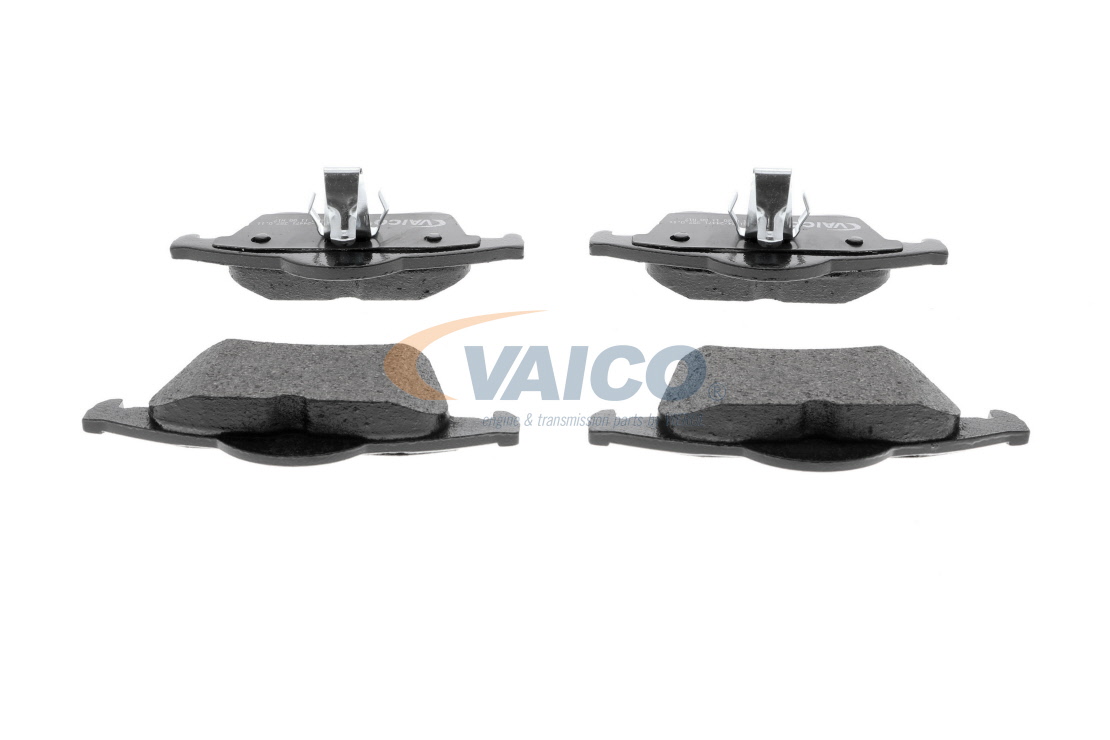 VAICO Q+, original equipment manufacturer quality, Rear Axle, excl. wear warning contact, not prepared for wear indicator Height: 53,7mm, Width 1: 123,6mm, Width 2 [mm]: 122,4mm, Thickness: 17,5mm Brake pads V95-0146 buy
