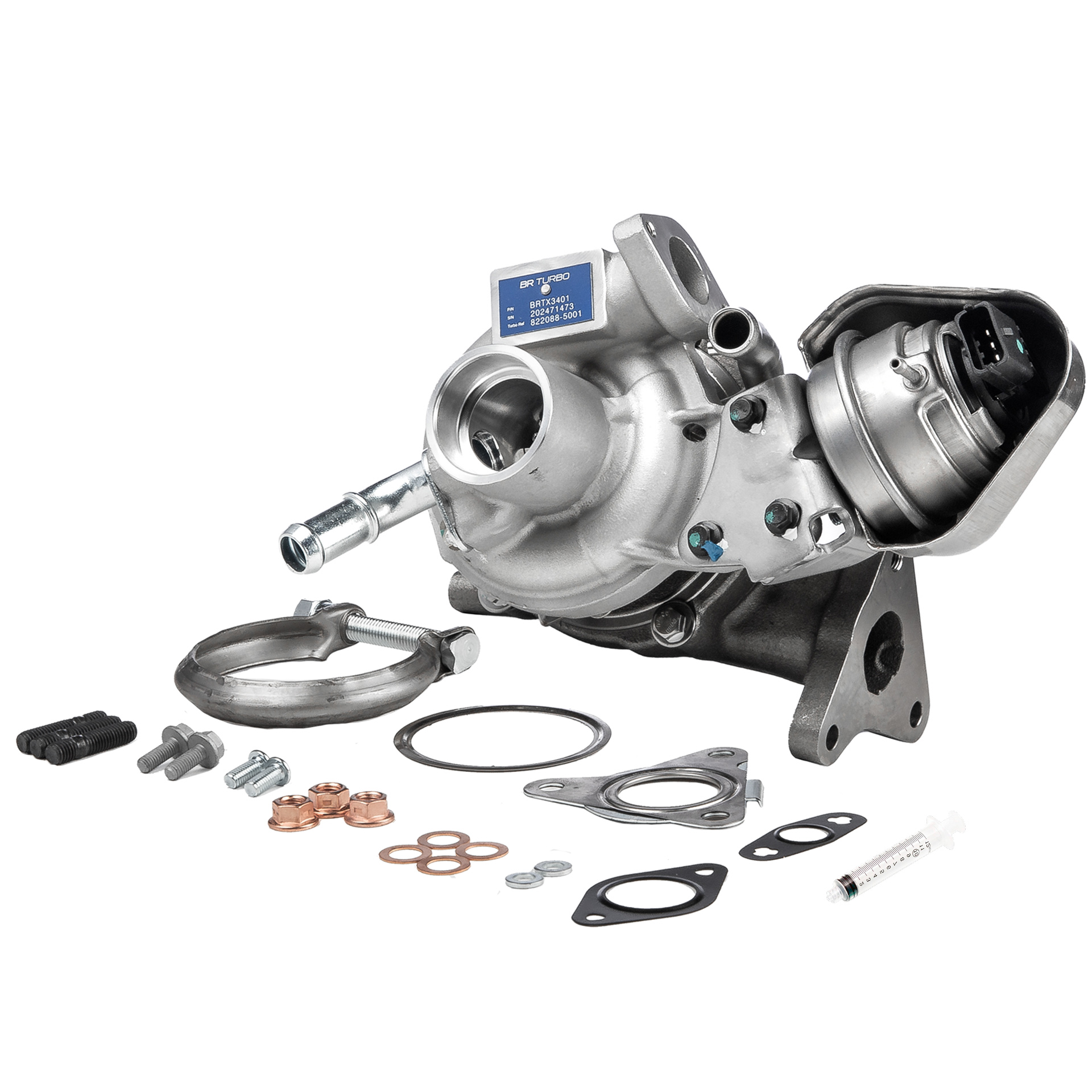 BR Turbo BRTX3401M Turbocompresseur Turbo, avec matériel de montage/fixation