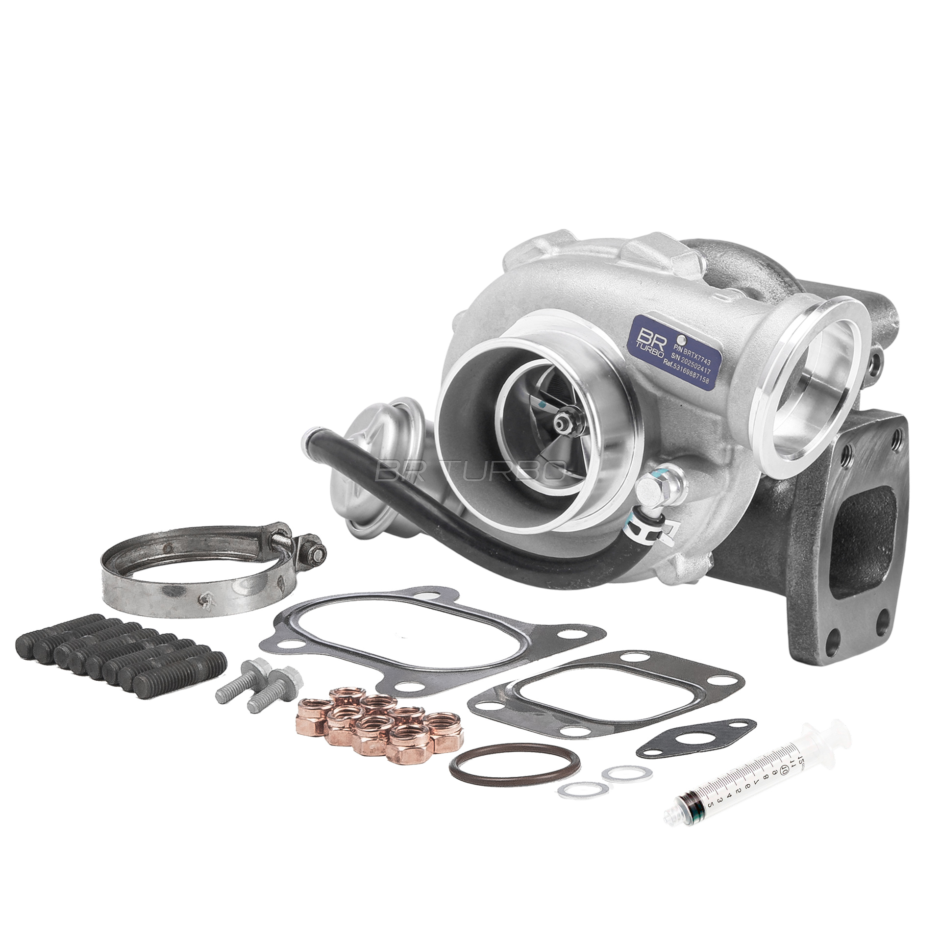 53169887158RS BR Turbo BRTX7743M Turbocompressor MERCEDES-BENZ Vario Van / Carrinha 813 DA, 814 DA 4x4 136 cv Diesel 2003 preço