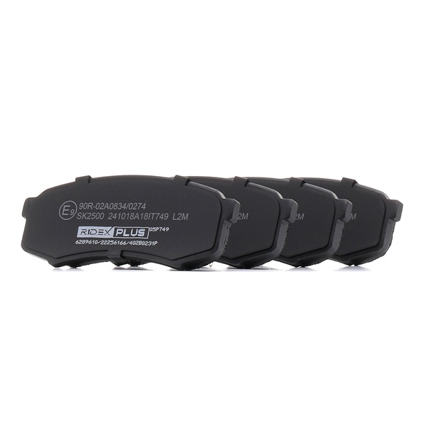 RIDEX <span>PLUS</span> Brake pad set 402B0231P