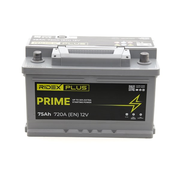 Batteria Auto RIDEX PLUS 80Ah 840A AGM (L4) - Compatibile BMW Serie 3, 1, Audi A3, VW Tiguan