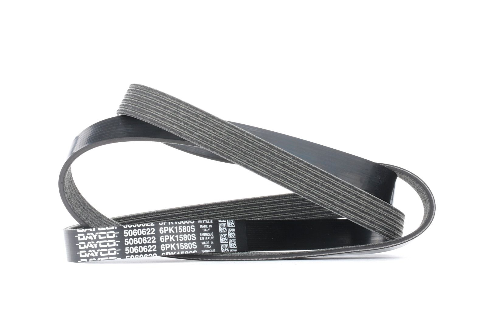Image of DAYCO V-ribbed belt VW,AUDI,SEAT 6PK1580S 55193360,551933600,03L903137A Serpentine belt,Auxiliary belt,Poly V-belt,Ribbed belt,Multi V-belt,Poly belt