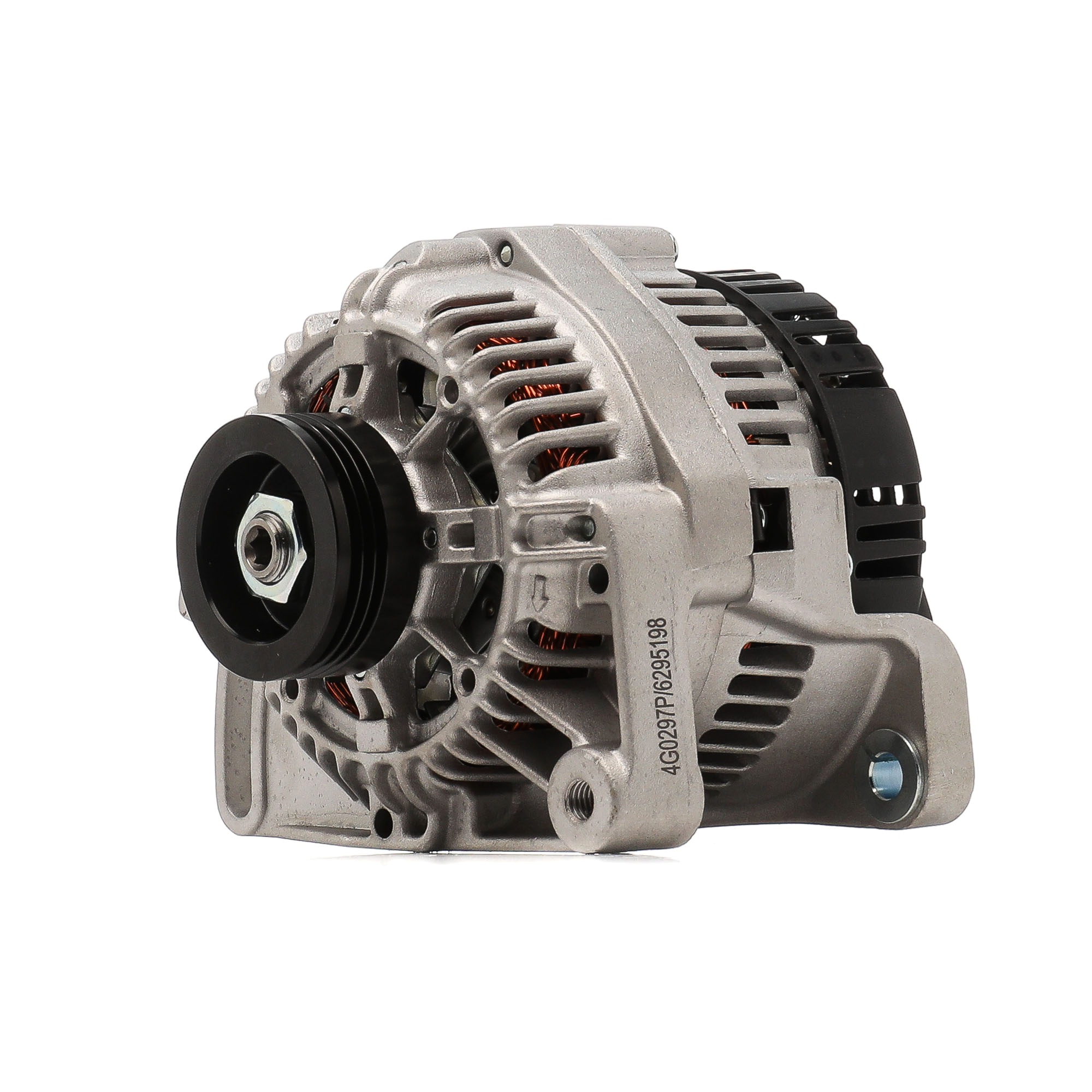 RIDEX PLUS 4G0297P Alternatore 12V, 75A, B+ (M8) L-D, senza pompa a depressione, Ø 60 mm
